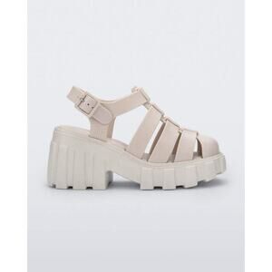 Melissa Women’s Size 5 Beige Megan Platform Lightweight EVA Sandal Heels